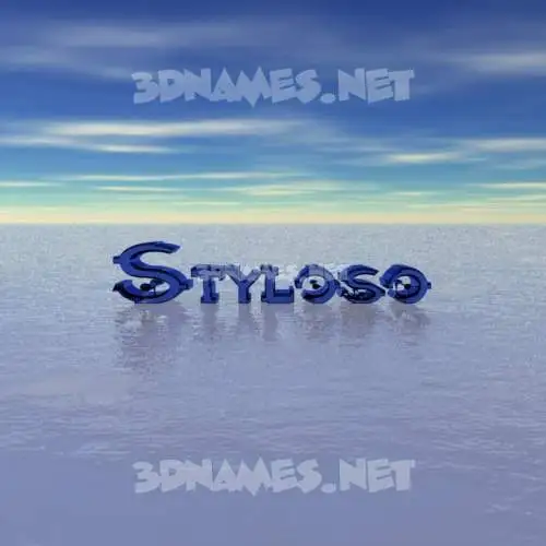 styloso in Horizon style - 3D name wallpaper styloso in Horizon style - 3D name wallpaper