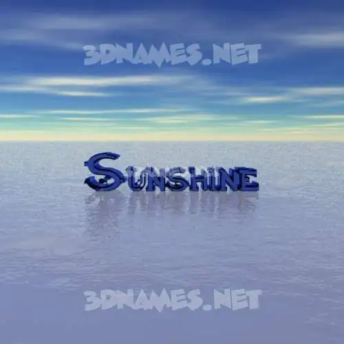 sunshine in Horizon style - 3D name wallpaper sunshine in Horizon style - 3D name wallpaper