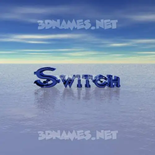 switch in Horizon style - 3D name wallpaper