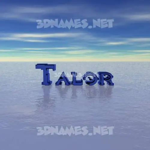 talor in Horizon style - 3D name wallpaper talor in Horizon style - 3D name wallpaper