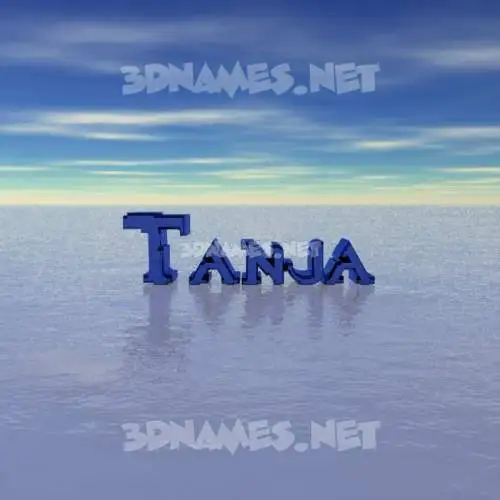 tanja in Horizon style - 3D name wallpaper tanja in Horizon style - 3D name wallpaper