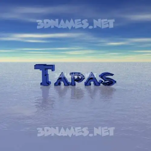 tapas in Horizon style - 3D name wallpaper tapas in Horizon style - 3D name wallpaper