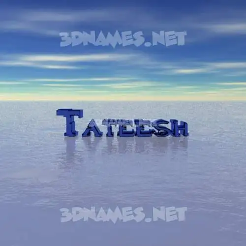tateesh in Horizon style - 3D name wallpaper tateesh in Horizon style - 3D name wallpaper