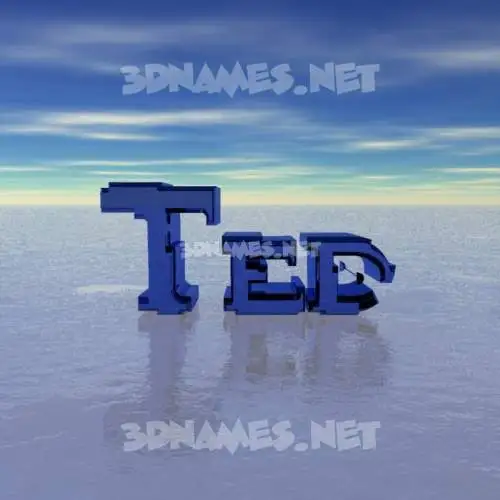 ted in Horizon style - 3D name wallpaper ted in Horizon style - 3D name wallpaper