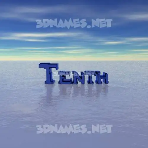 tenth in Horizon style - 3D name wallpaper tenth in Horizon style - 3D name wallpaper