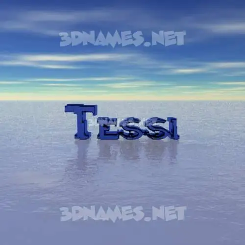 tessi in Horizon style - 3D name wallpaper tessi in Horizon style - 3D name wallpaper