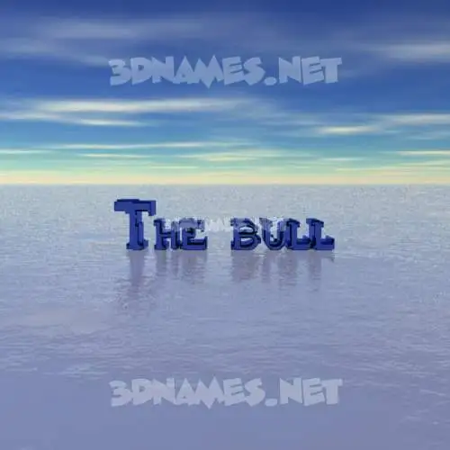 the bull in Horizon style - 3D name wallpaper the bull in Horizon style - 3D name wallpaper
