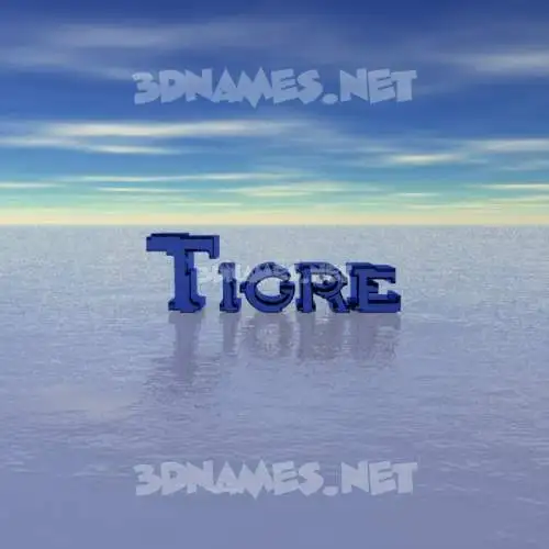 tigre in Horizon style - 3D name wallpaper tigre in Horizon style - 3D name wallpaper