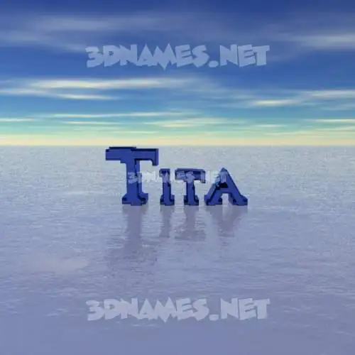 tita in Horizon style - 3D name wallpaper