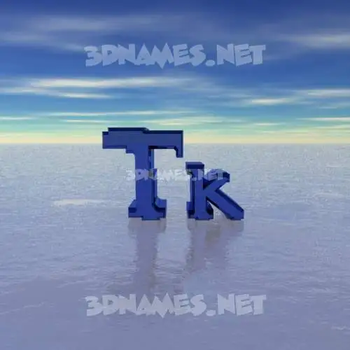 tk in Horizon style - 3D name wallpaper tk in Horizon style - 3D name wallpaper