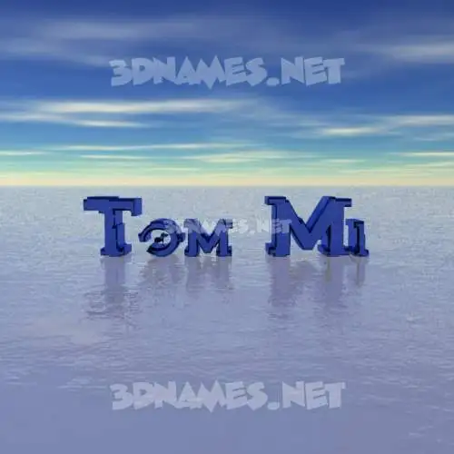 tom mi in Horizon style - 3D name wallpaper tom mi in Horizon style - 3D name wallpaper
