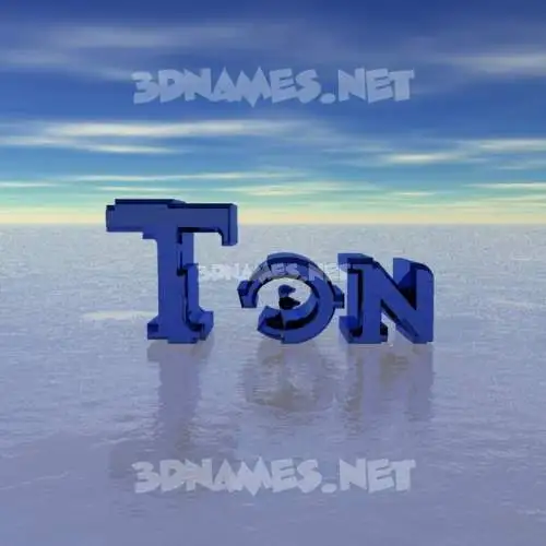 ton in Horizon style - 3D name wallpaper ton in Horizon style - 3D name wallpaper