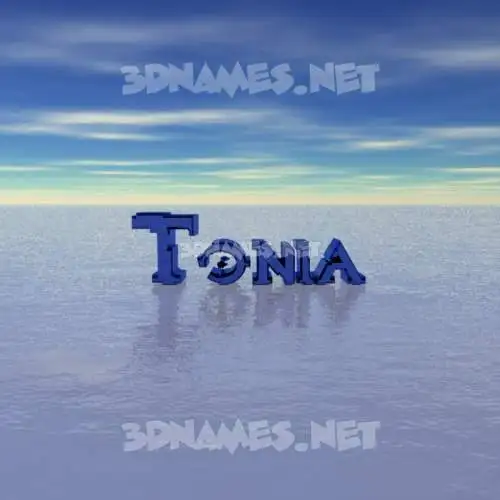 tonia in Horizon style - 3D name wallpaper