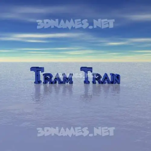 tram tran in Horizon style - 3D name wallpaper tram tran in Horizon style - 3D name wallpaper
