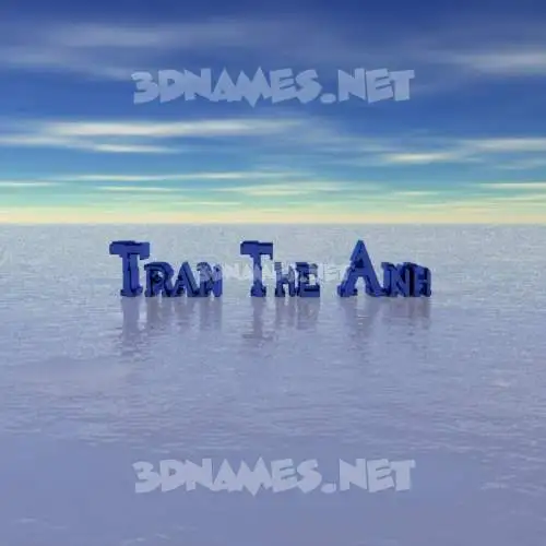 tran the anh in Horizon style - 3D name wallpaper tran the anh in Horizon style - 3D name wallpaper