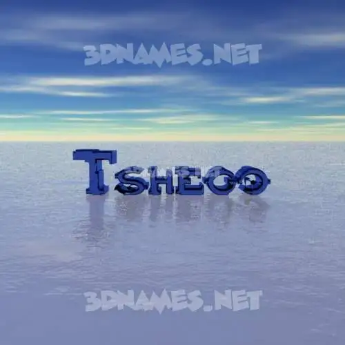 tshego in Horizon style - 3D name wallpaper