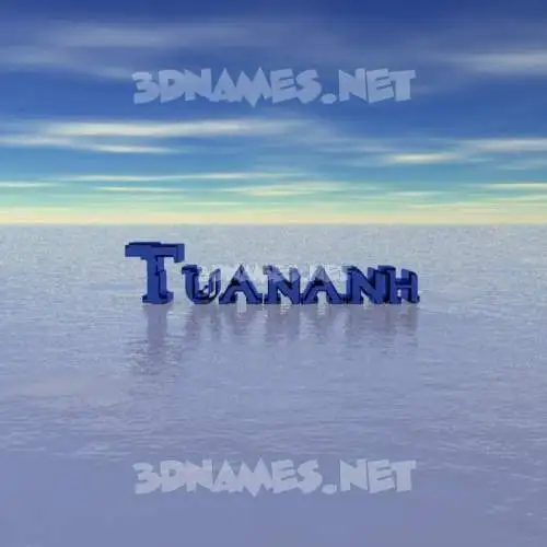 tuananh in Horizon style - 3D name wallpaper