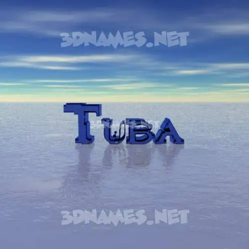 tuba in Horizon style - 3D name wallpaper tuba in Horizon style - 3D name wallpaper