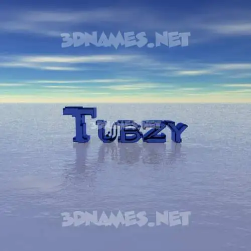 tubzy in Horizon style - 3D name wallpaper tubzy in Horizon style - 3D name wallpaper