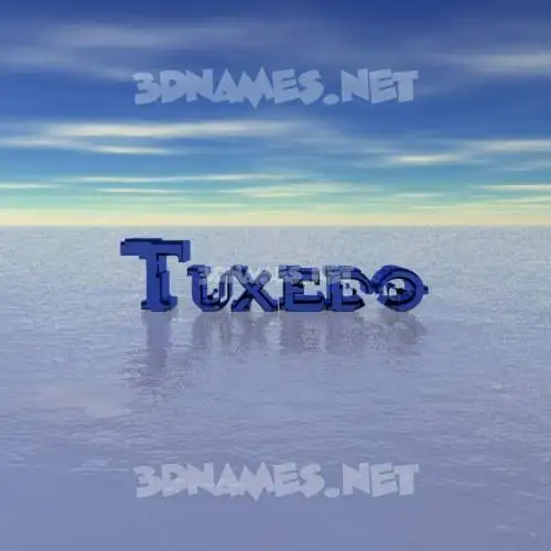 tuxedo in Horizon style - 3D name wallpaper