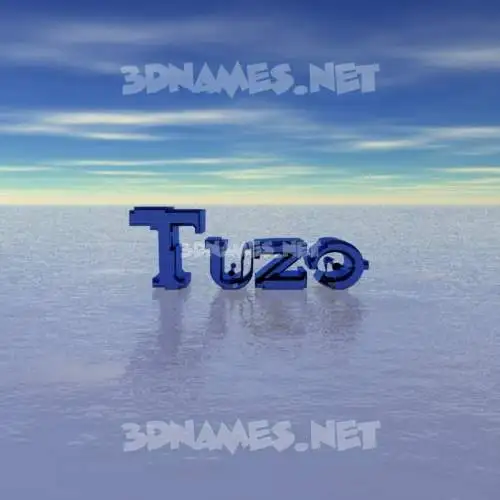 tuzo in Horizon style - 3D name wallpaper
