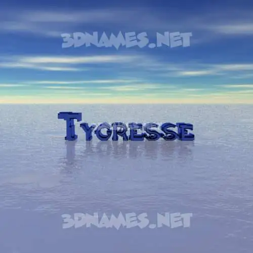 tygresse in Horizon style - 3D name wallpaper