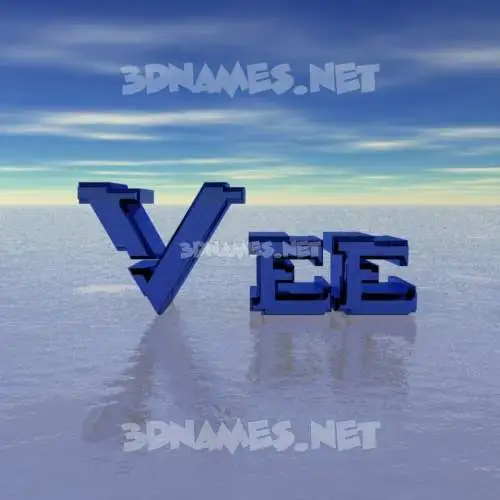 vee in Horizon style - 3D name wallpaper