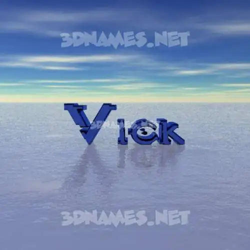 vick in Horizon style - 3D name wallpaper vick in Horizon style - 3D name wallpaper