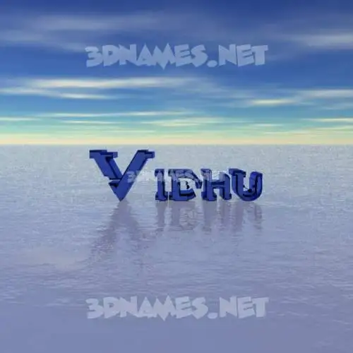 vidhu in Horizon style - 3D name wallpaper