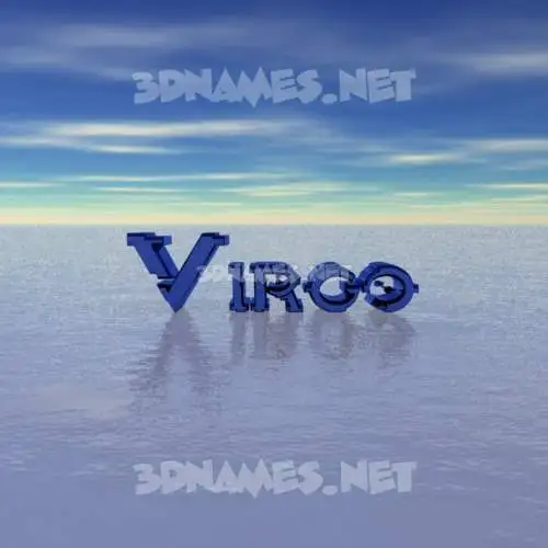 virgo in Horizon style - 3D name wallpaper