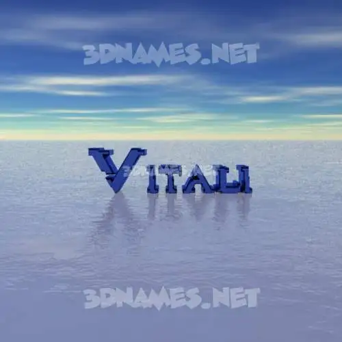 vitali in Horizon style - 3D name wallpaper