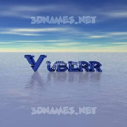 vuberr in Horizon style - 3D name wallpaper vuberr in Horizon style - 3D name wallpaper