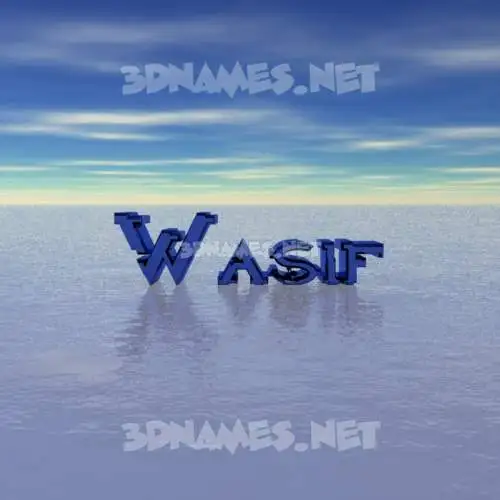 wasif in Horizon style - 3D name wallpaper wasif in Horizon style - 3D name wallpaper