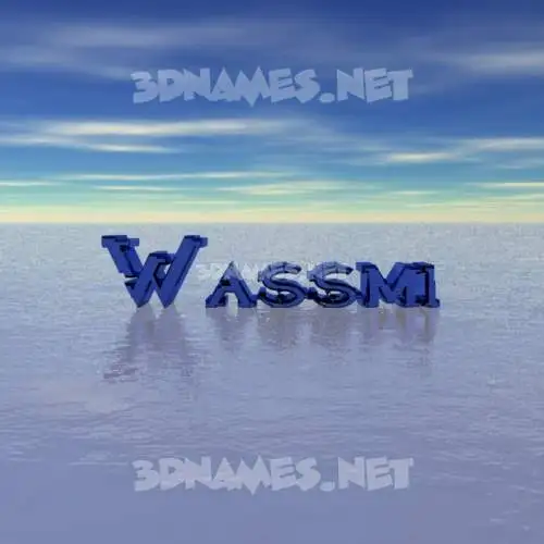 wassmi in Horizon style - 3D name wallpaper wassmi in Horizon style - 3D name wallpaper