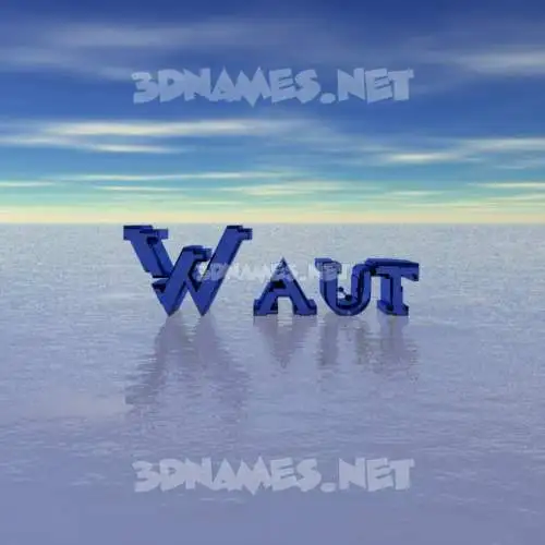 waut in Horizon style - 3D name wallpaper