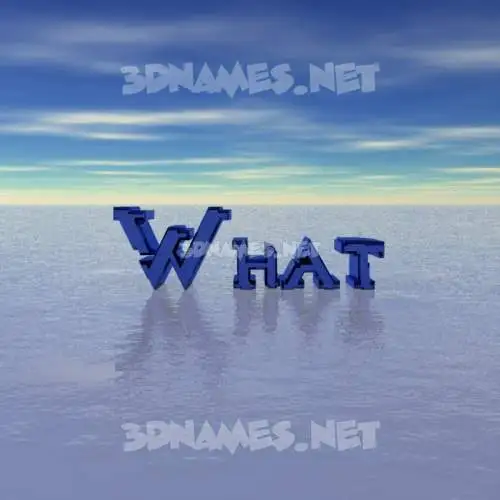 what in Horizon style - 3D name wallpaper