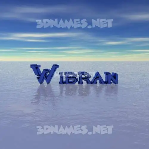 wibran in Horizon style - 3D name wallpaper wibran in Horizon style - 3D name wallpaper