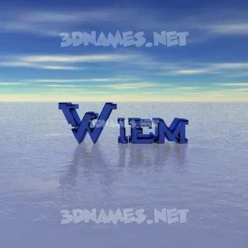 wiem in Horizon style - 3D name wallpaper wiem in Horizon style - 3D name wallpaper