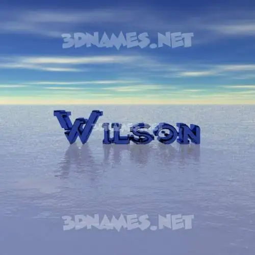 wilson in Horizon style - 3D name wallpaper