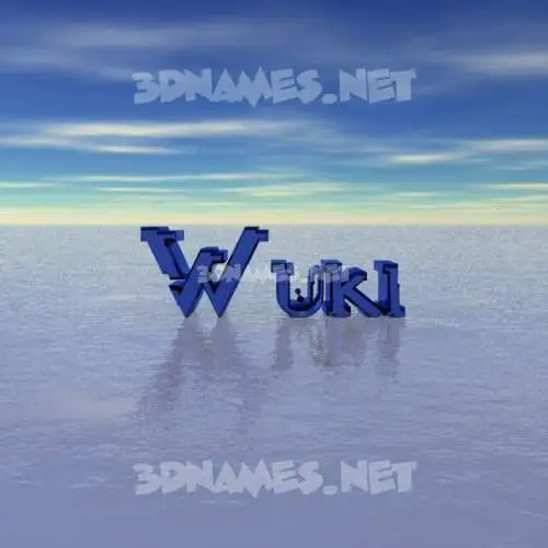 wuki in Horizon style - 3D name wallpaper wuki in Horizon style - 3D name wallpaper