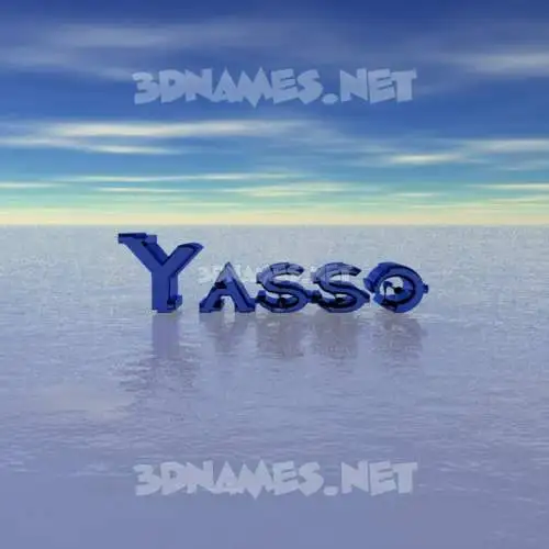 yasso in Horizon style - 3D name wallpaper yasso in Horizon style - 3D name wallpaper