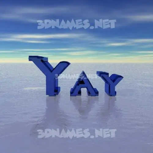 yay in Horizon style - 3D name wallpaper yay in Horizon style - 3D name wallpaper