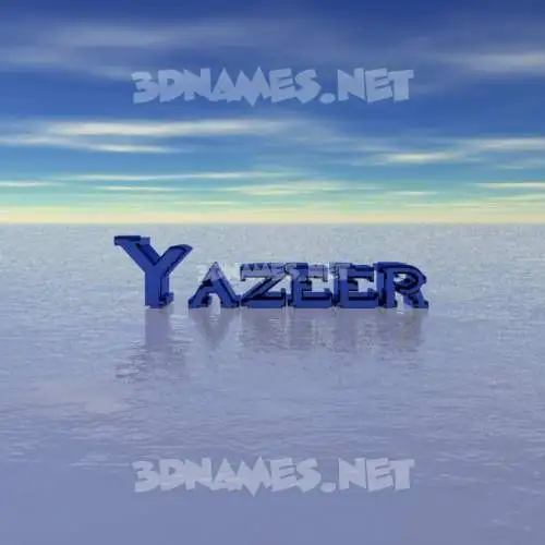 yazeer in Horizon style - 3D name wallpaper yazeer in Horizon style - 3D name wallpaper
