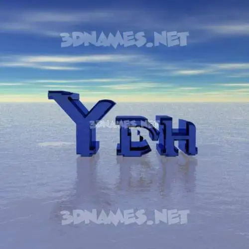 ydh in Horizon style - 3D name wallpaper