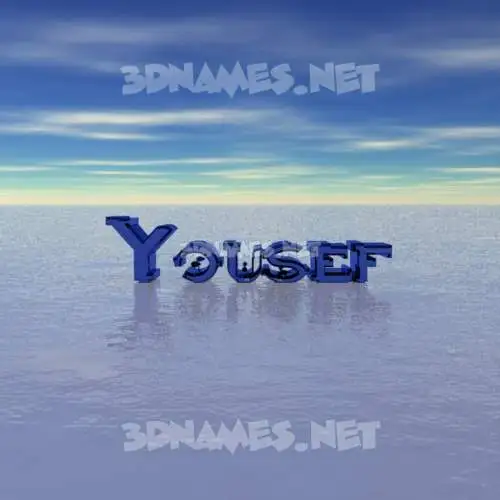 yousef in Horizon style - 3D name wallpaper yousef in Horizon style - 3D name wallpaper