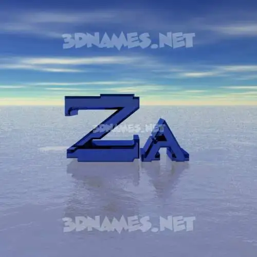 za in Horizon style - 3D name wallpaper za in Horizon style - 3D name wallpaper