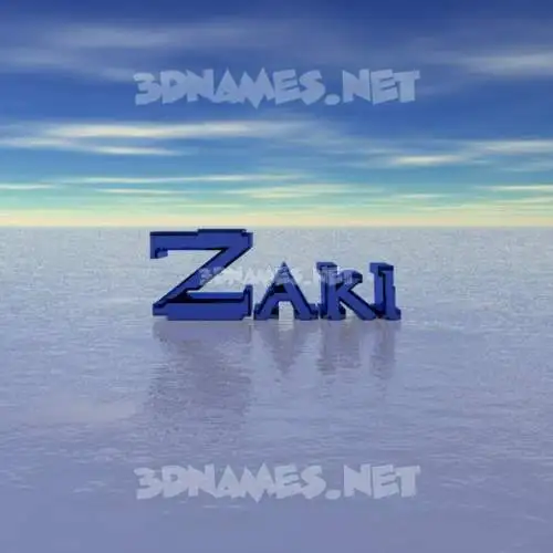 zaki in Horizon style - 3D name wallpaper zaki in Horizon style - 3D name wallpaper