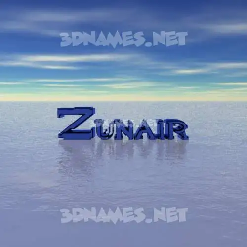 zunair in Horizon style - 3D name wallpaper zunair in Horizon style - 3D name wallpaper