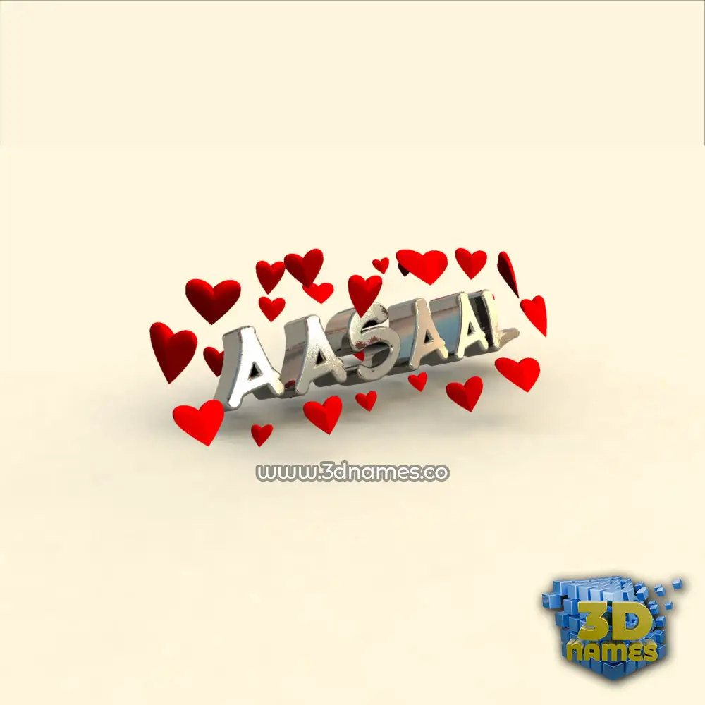 aasaal in In Love style - 3D name wallpaper aasaal in In Love style - 3D name wallpaper