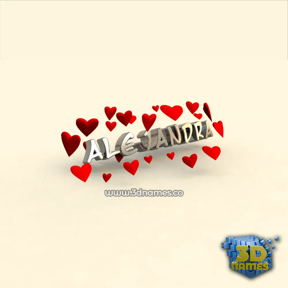 alejandra in In Love style - 3D name wallpaper alejandra in In Love style - 3D name wallpaper